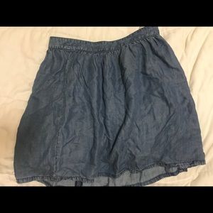 Madewell Chambray Skirt